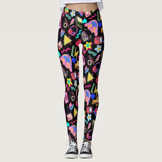  80's Pattern 01.w Leggings (Voorkant)