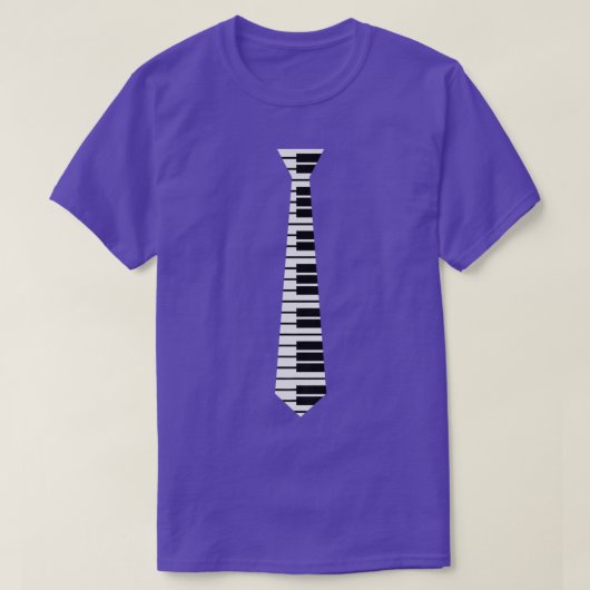80s Piano-Stropdas voor Retro Music Teacher Keyboa T-shirt (Design voorkant)