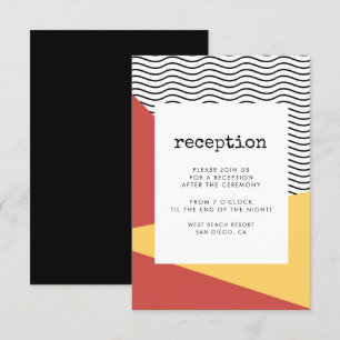 80s Pop art. Memphis-achtige opnamekaart Kaart