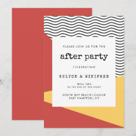 80s Pop art Memphis stijl afterparty Kaart