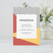 80s Pop art Memphis-stijl ontvangstkaart Kaart (Staand voorkant)