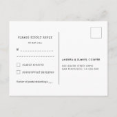 80s Pop art Memphis stijl RSVP Briefkaart (Achterkant)