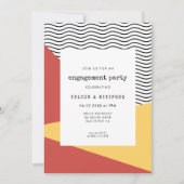 80s Pop art Memphis stijl verlovingsfeest Kaart