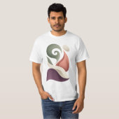 80s Pop art patroon T-shirt (Voorkant volledig)