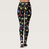 80s pop geometrische vormen leggings (Achterkant)