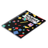 80s pop geometrische vormen notitieboek (Linkerzijde)