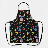 80s pop geometrische vormen schort (Voorkant)