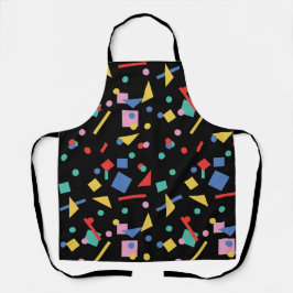 80s pop geometrische vormen schort