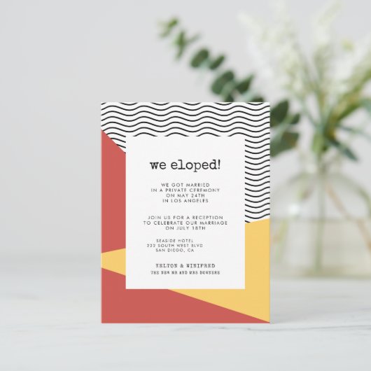 80s Pop kunst Memphis stijl We ontwikkelden Briefkaart (Staand voorkant)