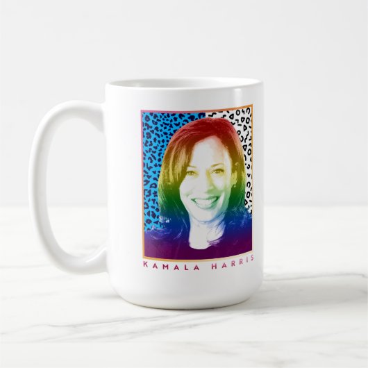 80s Poster - Kamala Harris Pride Koffiemok (Links)
