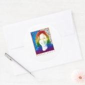 80s Poster - Kamala Harris Pride Ronde Sticker (Envelop)