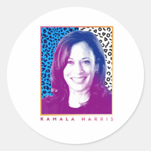 80s Poster - Kamala Harris Ronde Sticker