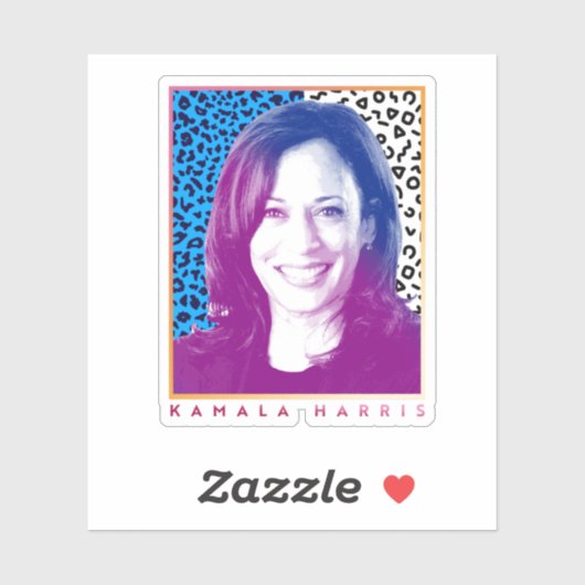 80s Poster - Kamala Harris Sticker (Vel)
