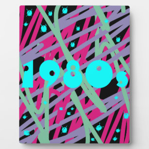 80s poster plaque tachtiges wand splash art fotoplaat