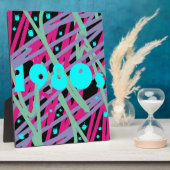 80s poster plaque tachtiges wand  splash art fotoplaat (Zijkant)