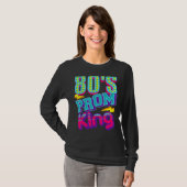 80's Prom King Disco Throwback Nostalgic T-shirt (Voorkant volledig)