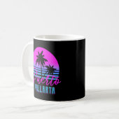 80s Puerto Vallarta Spring Break Vakantie Koffiemok (Voorkant links)