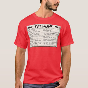 80s Punk cassettebandjes T-shirt