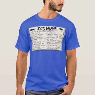 80s Punk cassettebandjes T-shirt