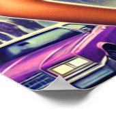 80s Punk Meisje Poster (Hoek)