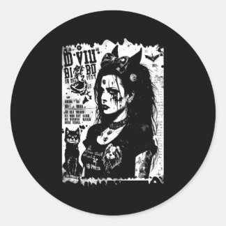 80's Punk Trad Gothic Fotokopie Fanzine Flyer Vers Ronde Sticker