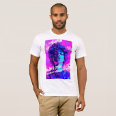 80'S R & B HIPHOP PAARSE REGEN URBAN GRAPHIC T-SHIRT (Voorkant volledig)