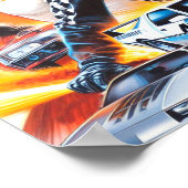 80s Race Actie Meisjes Poster (Hoek)