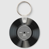  80s Record Persoonlijke naam Sleutelhanger (Voorkant)