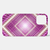80s Retro: 3D Sci-Fi achtergrond. Case-Mate iPhone Case (Achterkant (horizontaal))