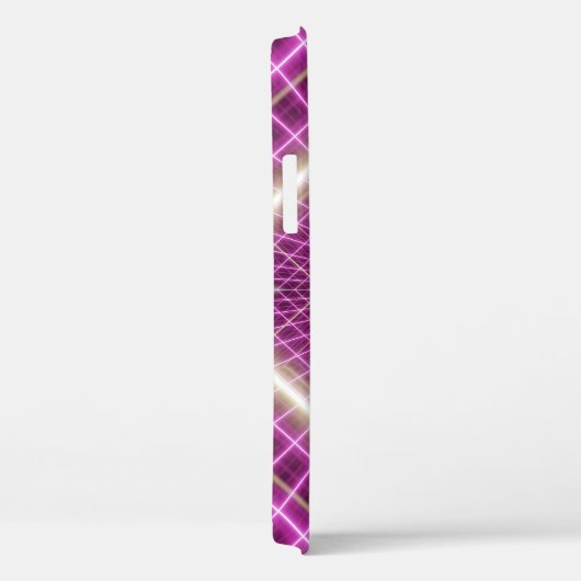 80s Retro: 3D Sci-Fi achtergrond. Case-Mate iPhone Case (Achterkant / Rechts)