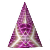 80s Retro: 3D Sci-Fi achtergrond. Feesthoedjes (Achterkant)