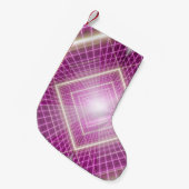 80s Retro: 3D Sci-Fi achtergrond. Kleine Kerstsok (Voorkant (Hangend))