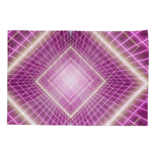 80s Retro: 3D Sci-Fi achtergrond. Kussensloop (Achterkant)