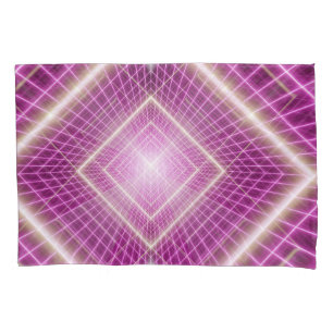 80s Retro: 3D Sci-Fi achtergrond. Kussensloop