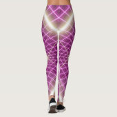 80s Retro: 3D Sci-Fi achtergrond. Leggings (Achterkant)