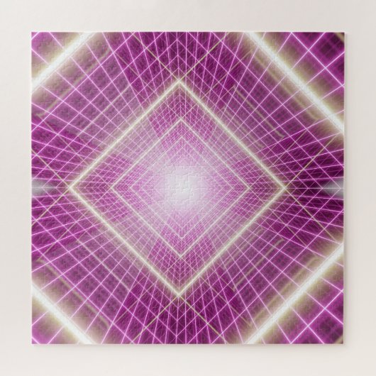 80s Retro: 3D Sci-Fi achtergrond. Legpuzzel (Horizontaal)