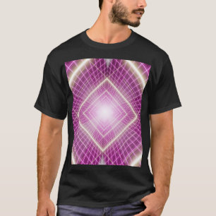 80s Retro: 3D Sci-Fi achtergrond. T-shirt