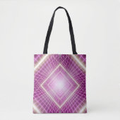 80s Retro: 3D Sci-Fi achtergrond. Tote Bag (Voorkant)
