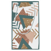 80s Retro Abstract | 70s Groen en Goud Palet Klein Cadeauzakje (Achterkant)