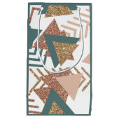 80s Retro Abstract | 70s Groen en Goud Palet Klein Cadeauzakje (Voorkant)