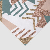 80s Retro Abstract | 70s Groen en Goud Palet Tissuepapier (Detail)