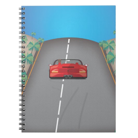 80s Retro Arcade Race Notitieboek (Voorkant)