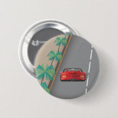80s Retro Arcade Race Ronde Button 5,7 Cm (Voorkant /achterkant)