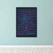 80s Retro Art Canvas Afdruk (Insitu (Houten vloer))