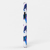 80s Retro Blauwe Tijgers Case-Mate iPhone Case (Achterkant/rechts)