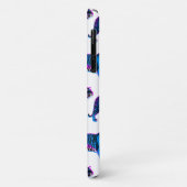 80s Retro Blauwe Tijgers Case-Mate iPhone Case (Achterkant/links)