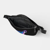 80s RETRO BLUE TIGER FANNY PACK Heuptasje (Open)