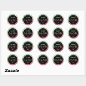 80's Retro Borstel Patroon Body Butter Labels (Vel)
