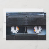 80s Retro Cassette 1980s Wedding Save the Date (Achterkant)