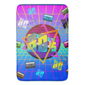 80's Retro Cassettebandje Old School Badmat (Voorkant Verticaal)
